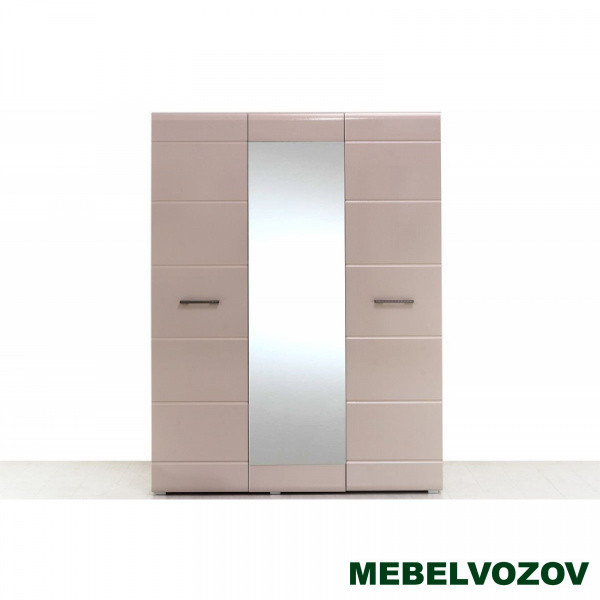 ВЕГАС шкаф 3-х створчатый (ясень шимо/кофе с молоком глянец) от компании Мебельвозов в Нижнем Новгороде