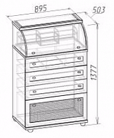Комод-секретер 2 Милана (Орех) от магазина Мебельвозов в Нижнем Новгороде