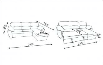 Угловой диван Марк-6 с оттоманкой от магазина Мебельвозов в Нижнем Новгороде