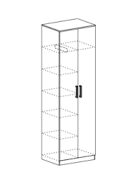 МАШЕНЬКА ШК 204 шкаф с перегородкой от компании Мебельвозов в Нижнем Новгороде