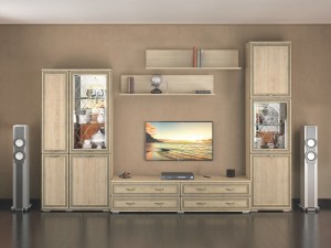 Пенал с витриной ЛШ-5 Ливорно (дуб сонома) от Mebelvozov в Нижнем Новгороде