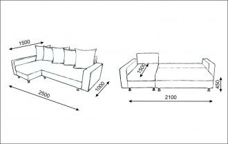 Угловой диван Канзас плюс от магазина Мебельвозов в Нижнем Новгороде