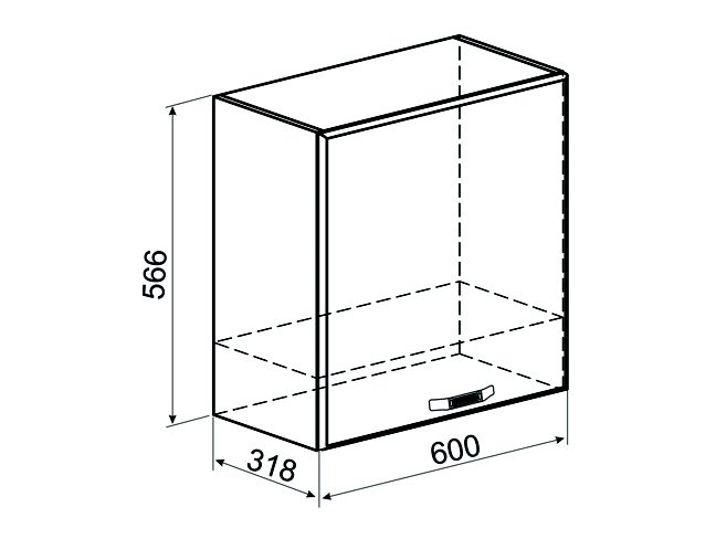 Шкаф кухонный навесной 60