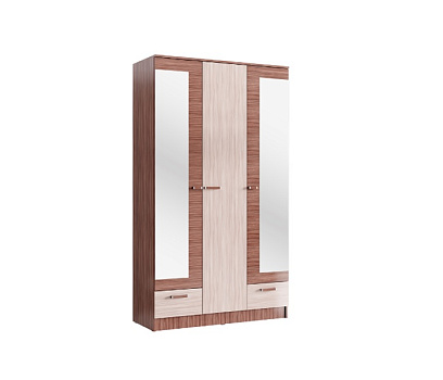 Шкаф 3-дверный 1,2 Адель (Ясень шимо) от компании Мебельвозов в Нижнем Новгороде