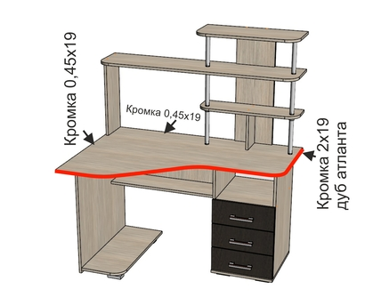 Компьютерный стол Форест от магазина Мебельвозов в Нижнем Новгороде