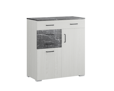 Теана комод (ясень анкор светлый/МДФ мрамор дарк) от магазина Мебельвозов в Нижнем Новгороде