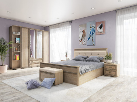 Банкетка с отсеком для хранения ЛБ-20 Ливорно (дуб сонома) от магазина Мебельвозов в Нижнем Новгороде