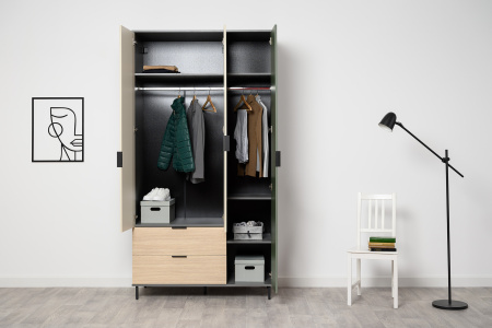 Марвэл Шкаф 16.317.03 (Темно - серый U2601) от компании Мебельвозов в Нижнем Новгороде