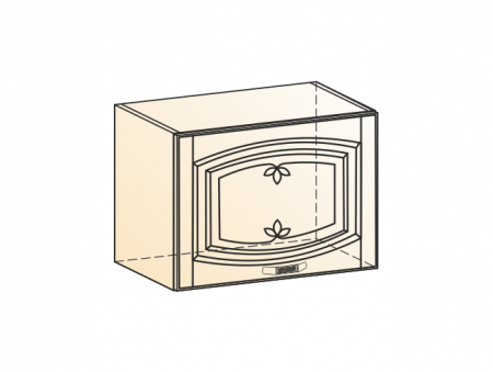 Шкаф навесной L500 H360 (1 дв. гл.) (эмаль) Бергамо фото от Мебельвозов в Нижнем Новгороде
