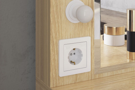 Трюмо Зара (Дуб сонома/белый) от магазина Мебельвозов в Нижнем Новгороде