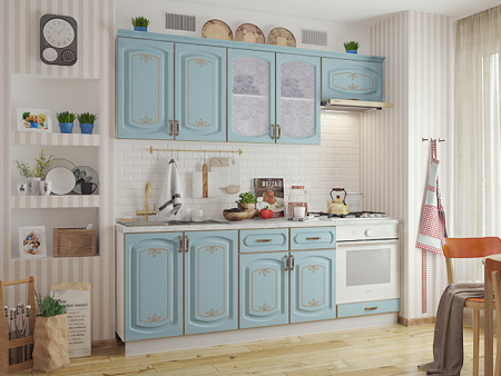 Шкаф навесной L500 H360 (1 дв. гл.) (эмаль) Бергамо фото от Мебельвозов в Нижнем Новгороде