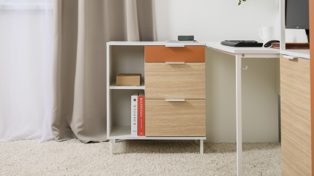 Марвэл Тумба 16.160 (Белый PE шагрень) детальное изображение от магазина mebelvozov.ru в Нижнем Новгороде