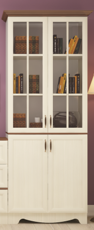 Шкаф комбинированный Латте 24-02 от компании Мебельвозов в Нижнем Новгороде