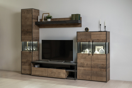 Шкаф-пенал с витриной Трувор 13.205 от компании Мебельвозов в Нижнем Новгороде