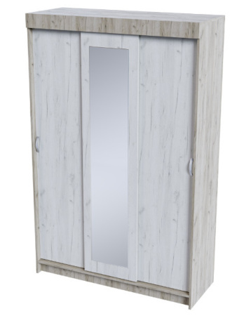 БАССА ШКК 551 шкаф купе (ДУБ КРАФТ БЕЛЫЙ/ДУБ КРАФТ СЕРЫЙ) от компании Мебельвозов в Нижнем Новгороде