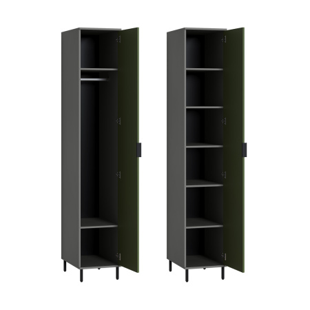 Марвэл Шкаф-пенал 16.316.01 (Темно - серый U2601) от компании Мебельвозов в Нижнем Новгороде