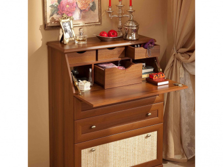 Комод-секретер 1 Милана (Орех) от магазина Мебельвозов в Нижнем Новгороде