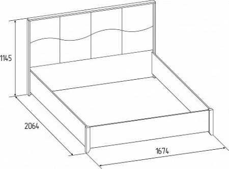 Brownie 307 Кровать Люкс (1600) от магазина Мебельвозов в Нижнем Новгороде
