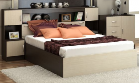 БАССА КР 552 кровать с прикроватным блоком от магазина Мебельвозов в Нижнем Новгороде
