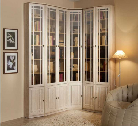 Шкаф для книг, Sherlock 311 ЛЕВЫЙ (дуб сонома) от компании Мебельвозов