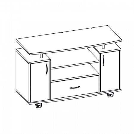 ТУМБА ДЛЯ ТВ АНАСТАСИЯ-4 (Бодега темная/бодега светлая) от интернет магазина Mebelvozov в Нижнем Новгороде