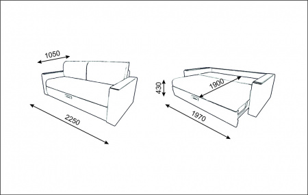 Мягкий диван Канзас-7 от магазина Мебельвозов в Нижнем Новгороде