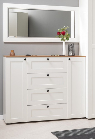 Остин Комод 16.221 (белый/дуб вотан) от магазина Мебельвозов в Нижнем Новгороде