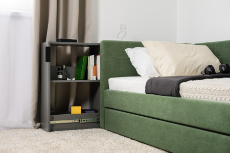 Марвэл Тумба выкатная 16.159 (Темно - серый U2601) детальное изображение от магазина mebelvozov.ru в Нижнем Новгороде