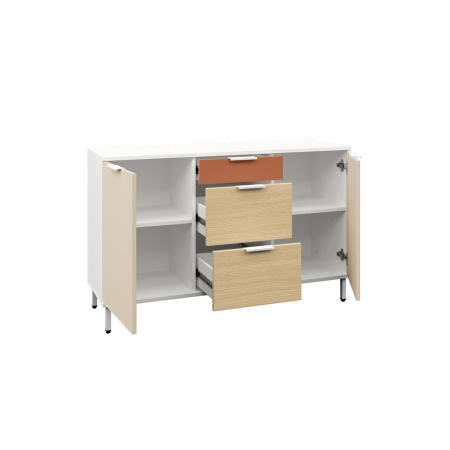 Марвэл Комод 16.234.02 (Белый PE шагрень) от магазина Мебельвозов в Нижнем Новгороде