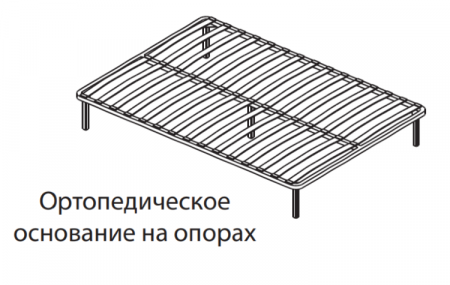 Кровать Ричард 1,4 РКР-1 (орех донской) с ортопед. основанием на опорах от магазина Мебельвозов в Нижнем Новгороде