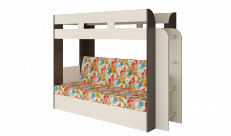 Кровать-Диван 2-х этажная Карамель 75 (анкор светлый/бодега темный) детальное изображение от магазина mebelvozov.ru в Нижнем Новгороде