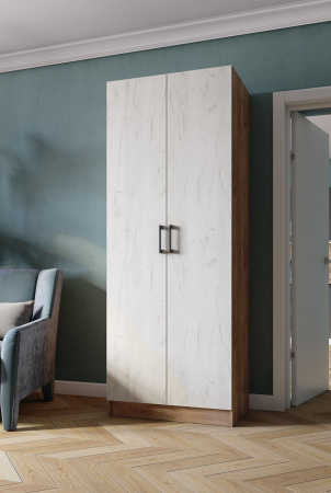 Шкаф Вегас 800 дуб крафт табачный/дуб крафт белый от компании Мебельвозов в Нижнем Новгороде