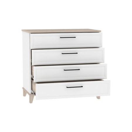 Aurelio 6 (гостиная) Комод (модуль 174), Белый-Блеквуд Сатиновый от магазина Мебельвозов в Нижнем Новгороде