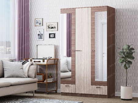 Шкаф 3-дверный 1,2 Адель (Ясень шимо) от компании Мебельвозов в Нижнем Новгороде