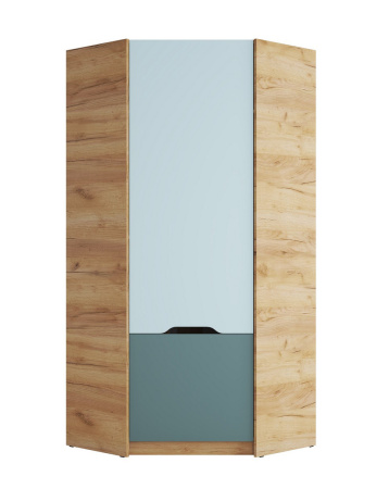 RICH Шкаф ШК-003 угловой (Мята/голубой) детальное изображение от магазина mebelvozov.ru в Нижнем Новгороде