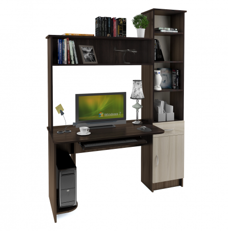 Стол компьютерный Интел-2(Бодега темная/бодега светлая) от магазина Мебельвозов в Нижнем Новгороде