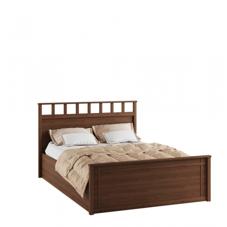 Кровать Ричард 1,4 РКР-1 (орех донской) с настилом из ДСП от магазина Мебельвозов в Нижнем Новгороде