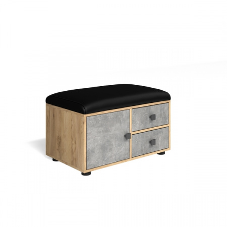 Модульная прихожая "Мини-Лайт" (ателье светлое/дуб золотой крафт) вариант 1  от магазина Мебельвозов в Нижнем Новгороде