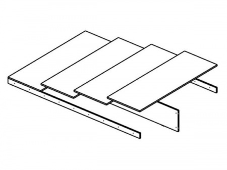 Кровать Ричард 1,4 РКР-1 (орех донской) с настилом из ДСП от магазина Мебельвозов в Нижнем Новгороде