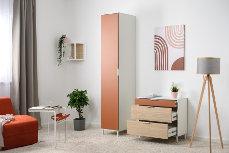 Марвэл Комод 16.234.03 (Белый PE шагрень) от магазина Мебельвозов в Нижнем Новгороде