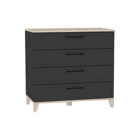 Aurelio 6 (гостиная) Комод (модуль 175), Антрацит-Блеквуд Сатиновый от магазина Мебельвозов в Нижнем Новгороде