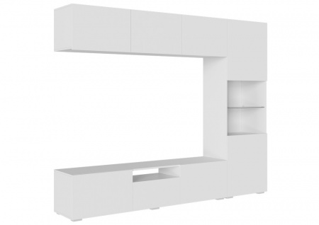 СТЕНФОРД НМ Стенка МДФ (Белый/Белый матовый) от интернет магазина Mebelvozov в Нижнем Новгороде