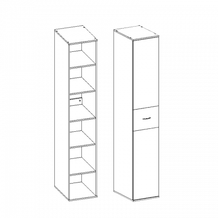 Шкаф-пенал Сити 1 от компании Мебельвозов в Нижнем Новгороде