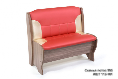 Скамья большая 950 Ясень шимо темный Лотос от магазина Мебельвозов в Нижнем Новгороде