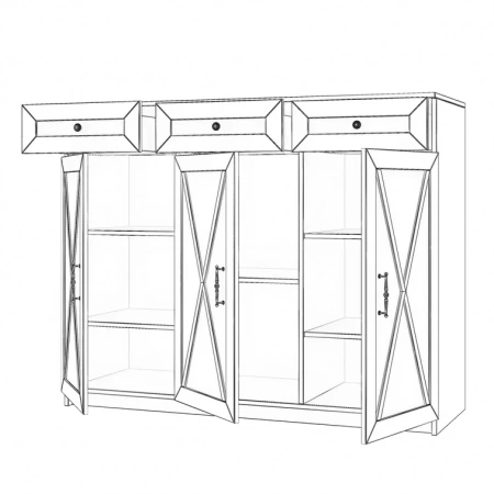 Комод Бэль широкий от магазина Мебельвозов в Нижнем Новгороде