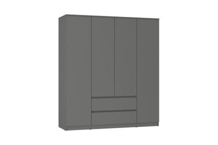 Шкаф 4-х створчатый "Симпл" ШК-13 Графит от компании Мебельвозов в Нижнем Новгороде