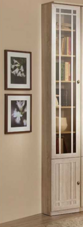 Шкаф для книг, Sherlock 311 ЛЕВЫЙ (дуб сонома) от компании Мебельвозов