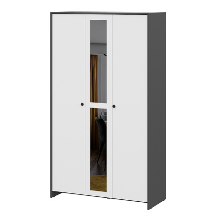 Шкаф трехстворчатый Дольче (Графит/Белый) от компании Мебельвозов в Нижнем Новгороде