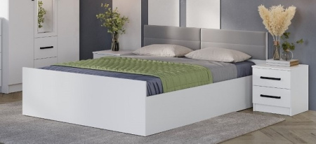 Кровать с настилом ЛДСП Фьюжн КР-18 160х200 от магазина Мебельвозов в Нижнем Новгороде