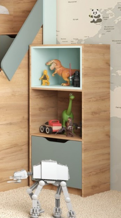 RICH Стеллаж СЖ-002 (Мята/голубой) детальное изображение от магазина mebelvozov.ru в Нижнем Новгороде